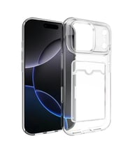 iPhone 17 Pro Kart Şeffaf Silikon - Şeffaf