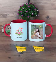 Flamingo Kupa Bardak Kırmızı Fotoğraflı