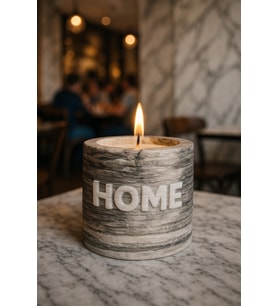 KOKULU DEKORATİF MUM HOME (Mermer)