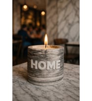 KOKULU DEKORATİF MUM HOME (Mermer)