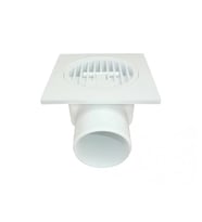 Plastik Yer Süzgeci 10X10 Cm 50 Mm Yandan Çıkış