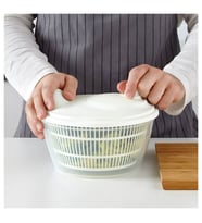 Salata Kurutucu, Beyaz Renk Süzgeçli MeridyenDukkan Beyaz 23 cm Kurutucu