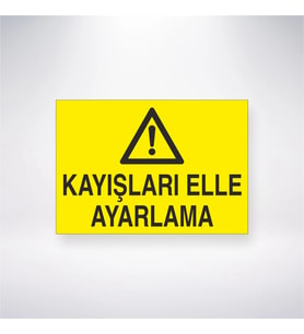 Kayışları Elle Ayarlama 21x28 Arkası Yapışkanlı Levha