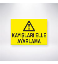 Kayışları Elle Ayarlama 21x28 Arkası Yapışkanlı Levha