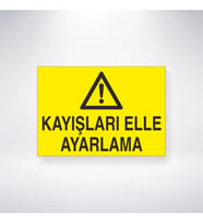 Kayışları Elle Ayarlama 21x28 Arkası Yapışkanlı Levha