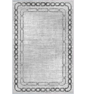 Eliana Home Baskılı, Yıkanabilir Kaymaz Taban Salon Halısı LNA1376-HT900 100x150 cm (Gri)
