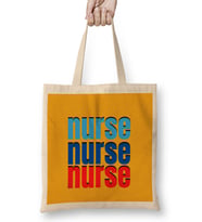 Nurse Gift İdea Funny Saying Quote-Nursing Medica l Bez Çanta Uzun Saplı