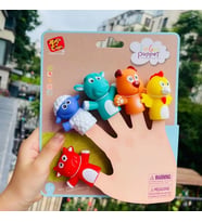 Finger Puppet Çiftlik Hayvanları Parmak Kukla Seti 5 Hayvanlı Oyuncak Parmak Kukla