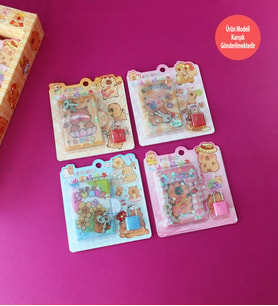 Capybara Kilitli Mini Defter – 24 Yaprak