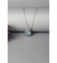 Lotus Yaşam Çiceği Kolye 925 Ayar Gümüş Kolye (Silver)