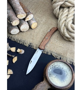 Outdoor Bıçak Piknik Çakısı Kamp Bıçağı 23 cm Eğri Kilitli Deri Kılıf Hediyeli Sapelli Ağacı Saplı Katlanabilir Çakı Hediyelik Eşya