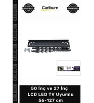 50 İnç ve 27 İnç - 50 İnç Sabit TV Askı Aparatı - LCD LED TV Uyumlu - 56-127 cm