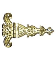 Dekoratif, Sac Tek Kuyruklu Menteşe - 69x102 mm, Büyük, Sarı, 100 Adet