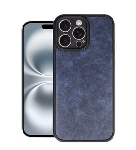 iPhone 16 Pro Kılıf Aras Deri Kapak - Lacivert