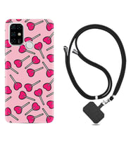 Casper E30 F20 X20 Kılıf Boyun Askılı Silikon Heart Lollipop 1414