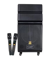 Shile Sl-1612B İki El Mikrofonlu-Kumandalı Usb/Sd/Bt/Fm Taşınabilir Hoparlör