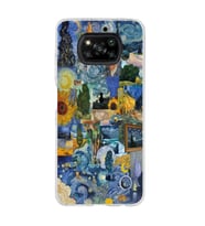 Poco X3 Pro / X3 NFC Uyumlu Vincent Van Gogh Sanatsal Tasarımlı Şeffaf Telefon Kılıfı