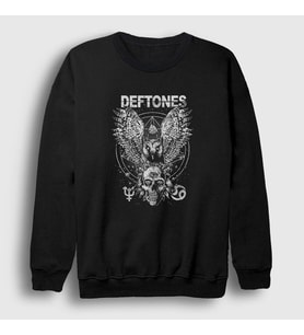 Presmono Unisex Siyah Owl Deftones Sweatshirt 139291tt