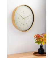 DEKORATİF BEYAZ KADRAN KÜÇÜK RAKAMLI DUVAR SAATİ 29.5 CM