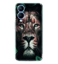 Vivo Y17S Kılıf Resimli Desenli Baskılı Silikon Leon Flowers 1333