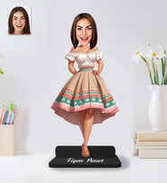 Kişiye Özel Kadın Model Ahşap Biblo-50