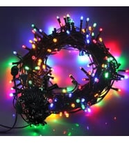 10M 100 Led Boncuk Lamba Rgb Işık Siyah Kablo