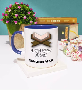Kuran Kursu Hocası Kupa Bardak Lacivert