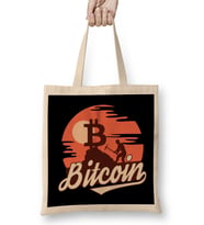 Bitcoin Present I Krypto Money Corrupt Money 01 Bez Çanta Uzun Saplı