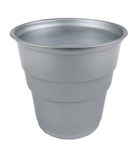 Bardak plastik 200 cc gümüş pk:25-