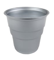 Bardak plastik 200 cc gümüş pk:25-
