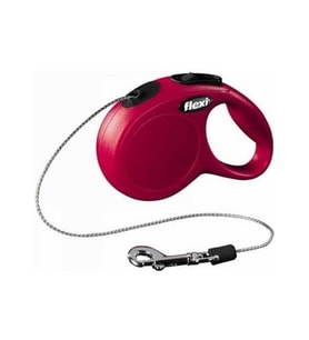 Flexi New Classic Otomatik Kırmızı İpli Köpek Gezdirme Tasması XSmall 3 Metre