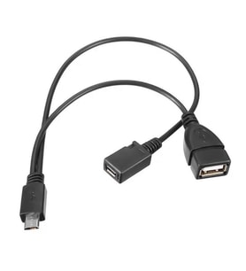 Powermaster PM-17971 USB Dişi Micro USB Erkek Dişi 20 Cm Y OTG Kablo