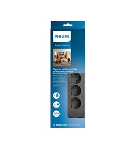 Northcity Philips SPN3140A/62 4 Soket Akım Korumalı Priz 900 Joules 2m Kablo (Gri) - Güvenli Güç Dağıtımı