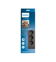 Northcity Philips SPN3140A/62 4 Soket Akım Korumalı Priz 900 Joules 2m Kablo (Gri) - Güvenli Güç Dağıtımı