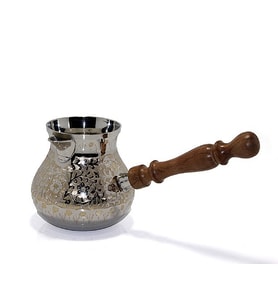 Pirinç Kama İşlemeli Osmanlı Cezvesi