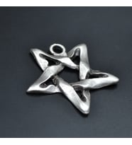 Pentagram Kolye Ucu - Antik Gümüş Kaplama - Kod:139