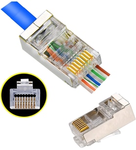 FC6-5101 FTP Metal Korumalı Yeni Nesil RJ45 (500 ADET) CAT6/CAT7