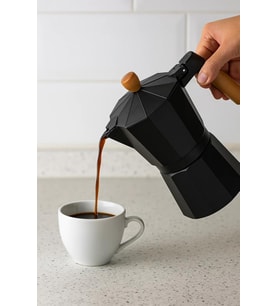 Bambum Garen - Moka Pot 9 Fincan Siyah