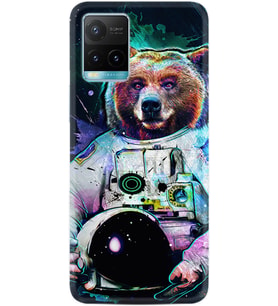 Vivo Y11S Y21S Y20 Y20S Y70 Kılıf Desemli Silikon Astronot Panda 1755