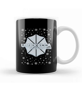 Resident Evil Umbrella Corporation Christmas Snow Logo Kupa Bardak Porselen