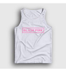 Presmono Unisex Beyaz Logo Blackpink Atlet 19720tt (Beyaz)