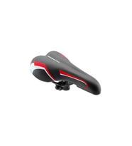Dorello Sm-74 Mtb Sele, Bisiklet Selesi, Kırmızı Bisiklet Selesi, Bisiklet Oturma Koltuğu (Siyah-Kırmızı-Krem)