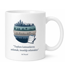 Sosyoloji Profesörü Toplumsal Tabakalaşma Saha Araştırması Anket Kupa Hediye