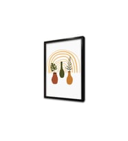 Line Art Objeler Çerçeveli Mdf Tablo