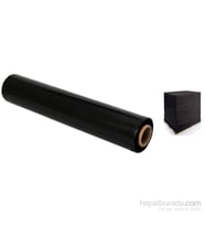 Mega Siyah Palet Streç Film 50 Cm X 300 Metre (Siyah - Füme)