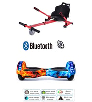 CityMate Smart Balance Elektrikli Kaykay Hoverboard 8.5inch + Hoverkart Set Akıllı Denge Ledli Bluetooth D10