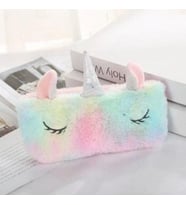 Peluş Unicorn Tasarım Kalem Kutusu Kalemlik