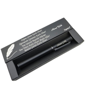 Signator® C573 Mat Siyah Roller Kalem  İsme Özel Kalem  Hediyelik Kalem (Karışık)