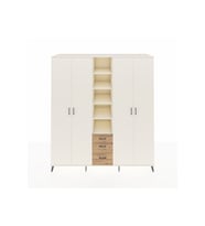 Kronos Dolap 17 Raflı 3 Çekmeceli 4 Kapaklı 220x59x243 Aytaşı-Aytaşı/Çam