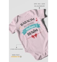 Babacım bu seneki hediyen benim Kısa Kollu Bebek Body %100 Pamuk
